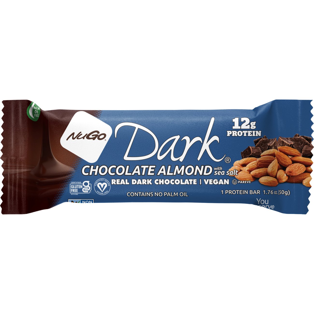 NuGo Dark 12g Protein Bar Chocolate Almond Shop Granola & Snack