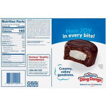 Hostess Ding Dongs Chocolate Snack Cakes - Family Pack, 16 ct