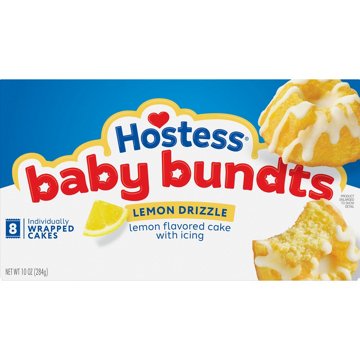 Hostess Lemon Drizzle Baby Bundts Mini Cakes