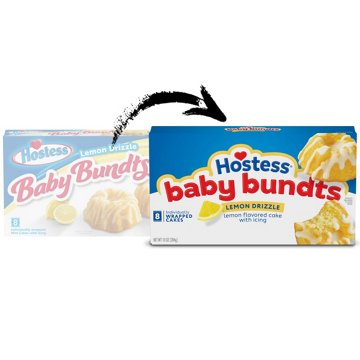 Hostess Lemon Drizzle Baby Bundts Mini Cakes