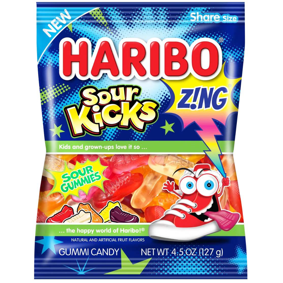 Haribo Zing Sour Kicks Gummi Candy - Shop Candy at H-E-B