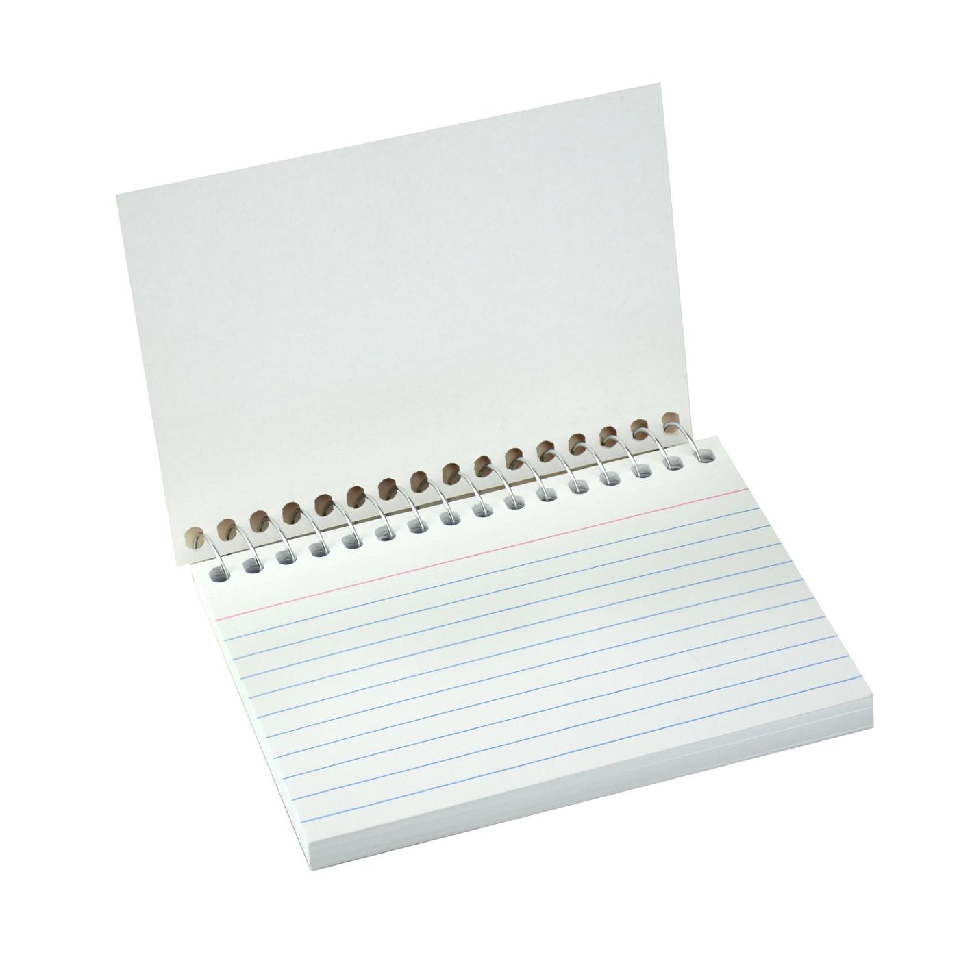 CLine Perforated Index Card Spiral Notebook Red Shop Notebooks at