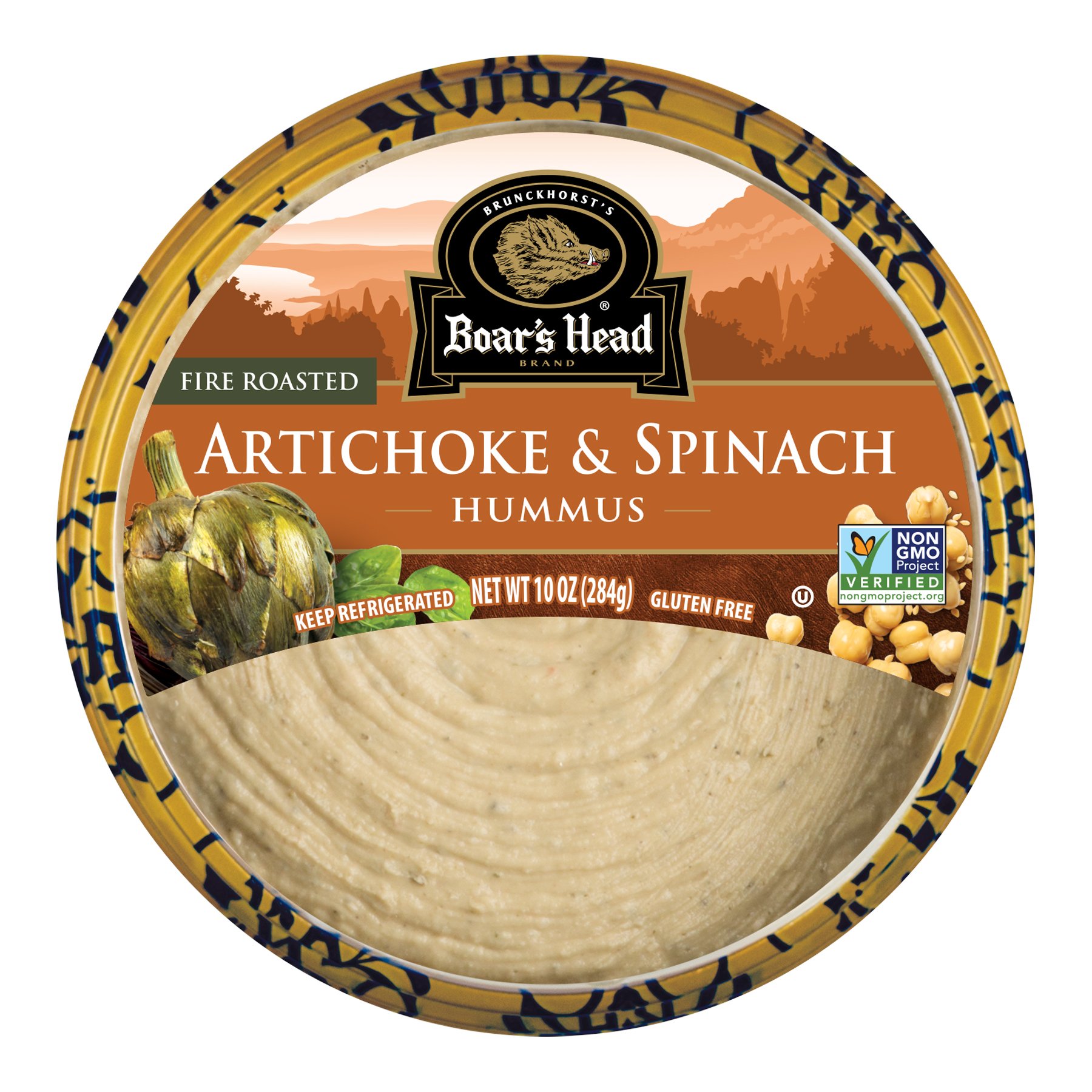 Boar's Head Fire Roasted Artichoke & Spinach Hummus Shop Dip at HEB
