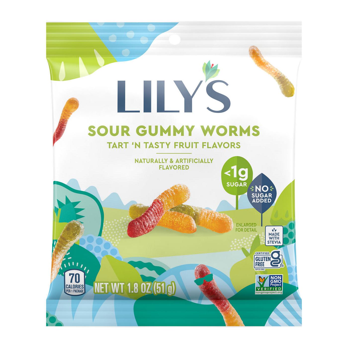 Lily's Tart 'n Tasty Fruit Sour Gummy Worms; image 1 of 5