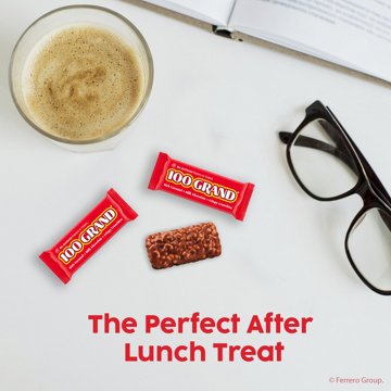 100 Grand Chocolate Fun Size Candy Bars, 10 oz