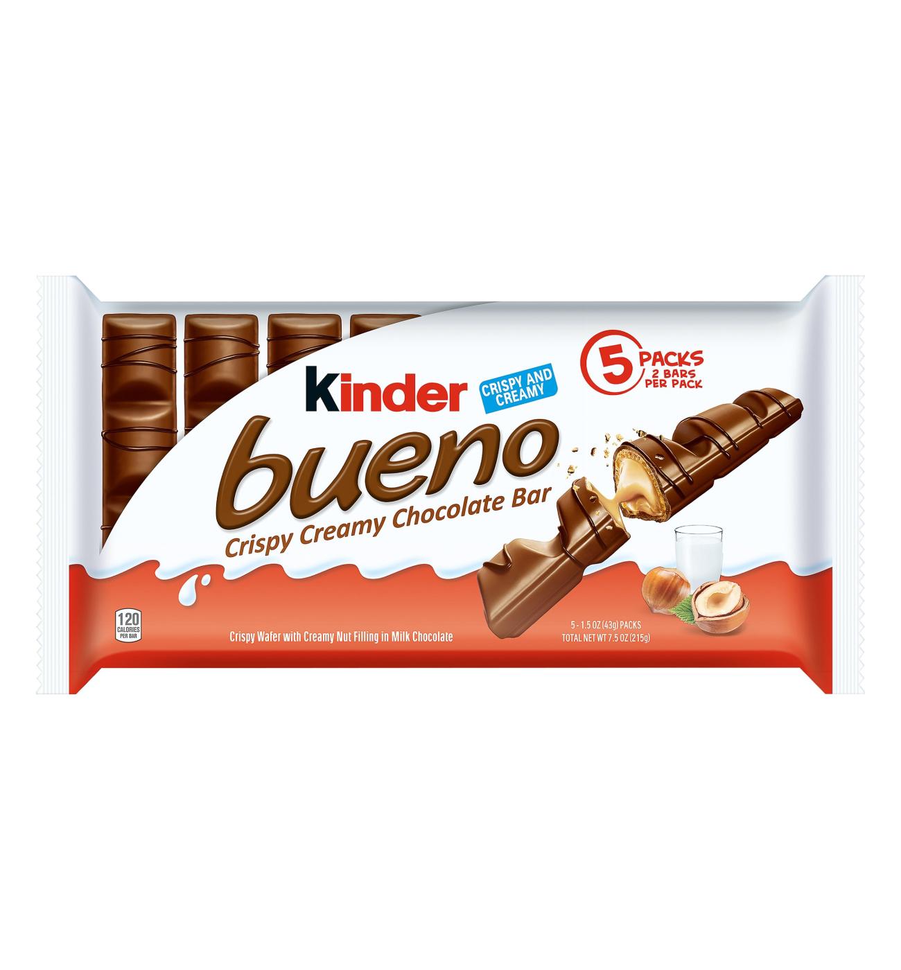 Kinder Bueno Crispy Creamy Chocolate Bars; image 2 of 9