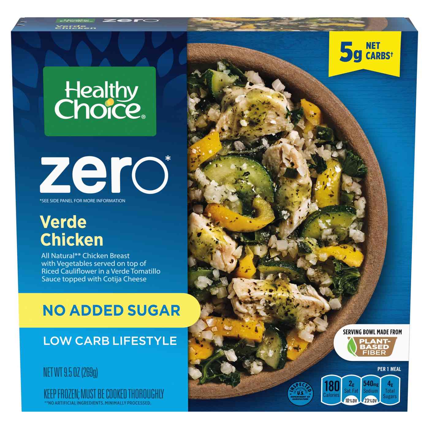 Healthy Choice Zero Low Carb Lifestyle Verde Chicken Frozen Meal; image 1 of 7