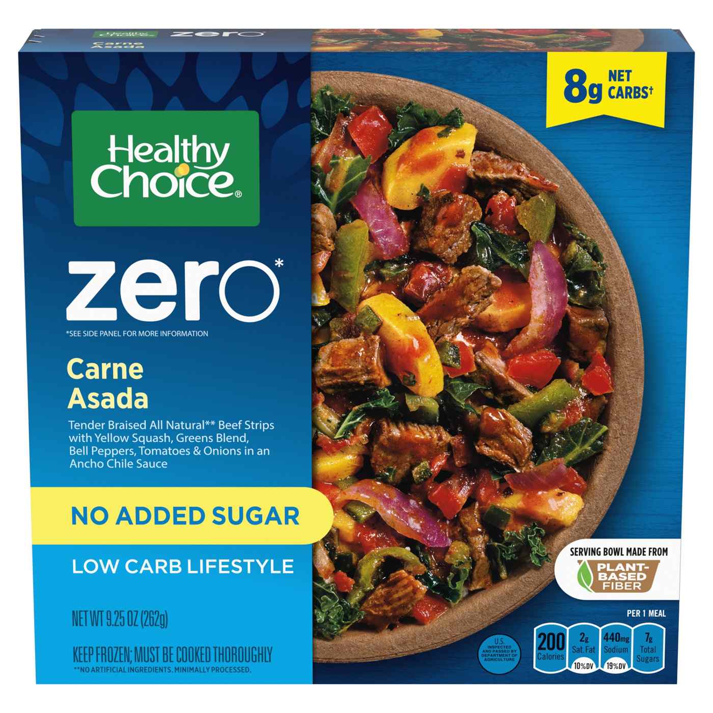 Healthy Choice Zero Low Carb Lifestyle Carne Asada Frozen Meal; image 1 of 7