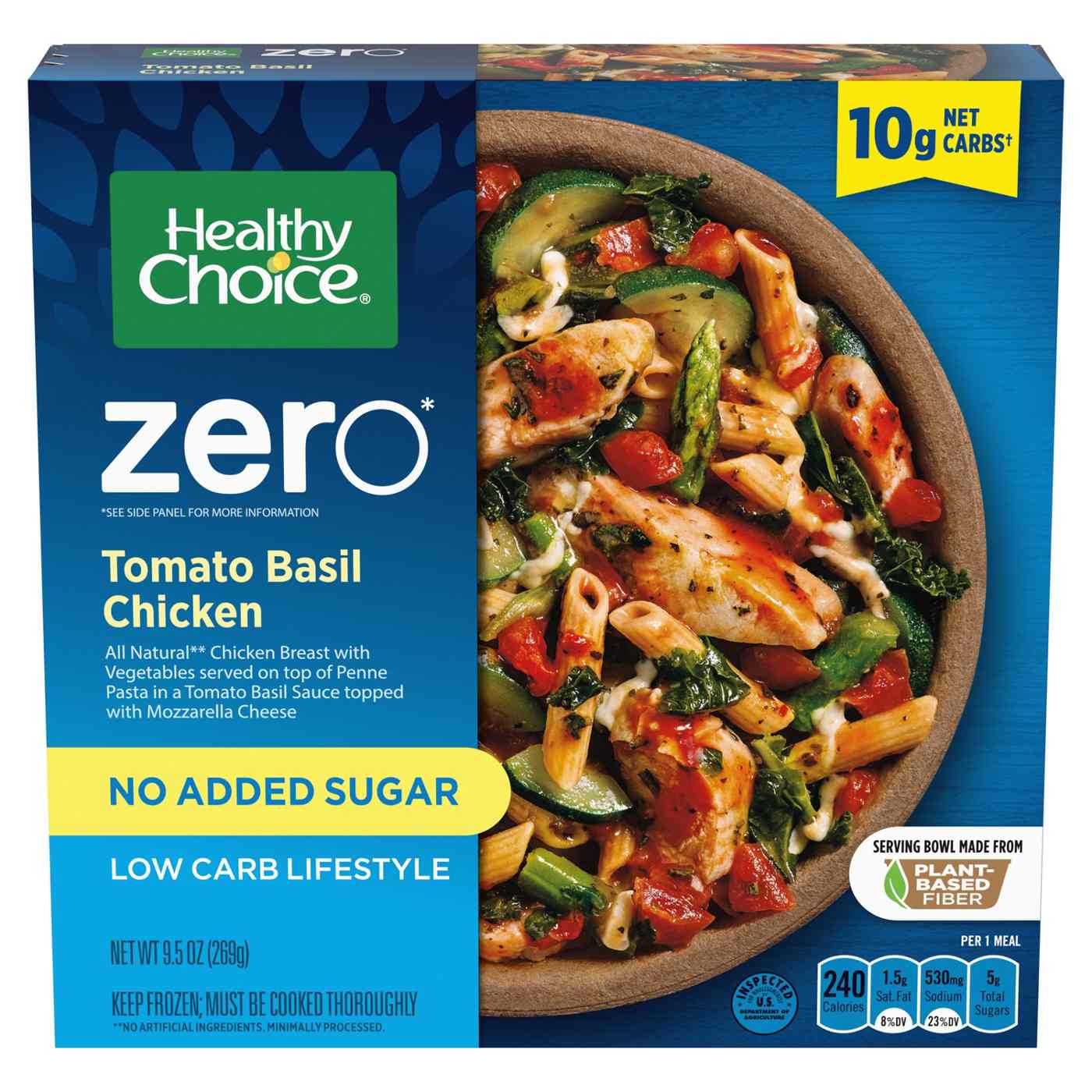 Healthy Choice Zero Low Carb Lifestyle Tomato Basil Chicken Frozen Meal; image 1 of 7