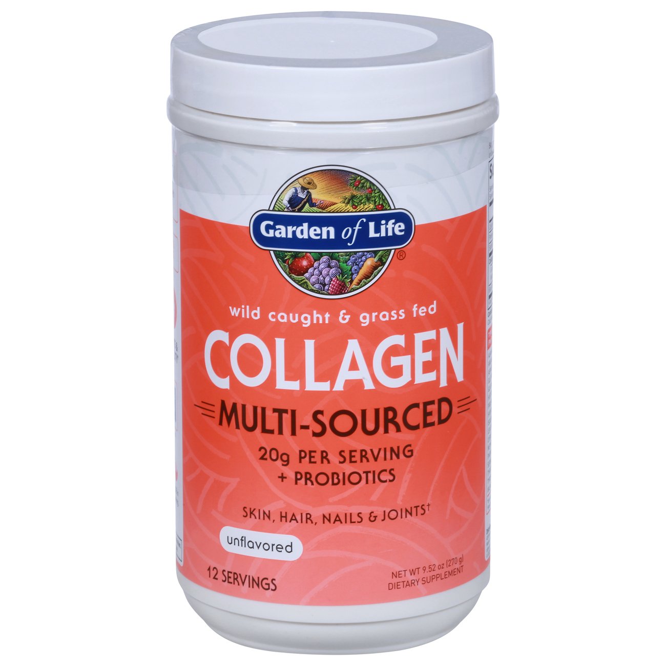 Garden of Life Collagen Multi-Sourced Powder - Unflavored, 9.52 oz
