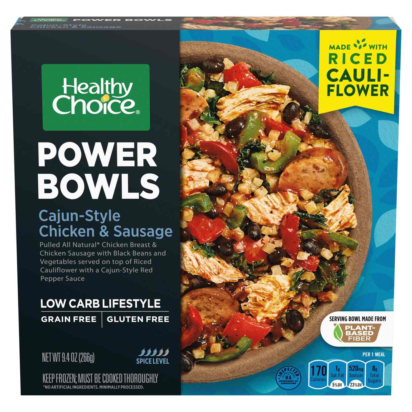 Healthy Choice Power Bowls Cajun-Style Chicken & Sausage Frozen Meal; image 1 of 7
