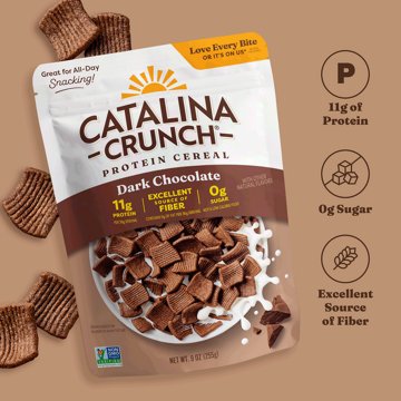 Catalina Crunch Keto Friendly Dark Chocolate Cereal, 9 oz