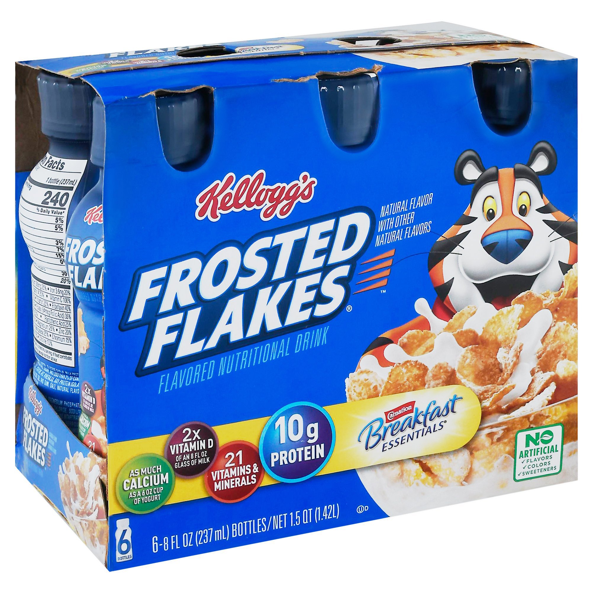 Kellogg's Frosted Flakes Breakfast Cereal, 8 Vitamins and Minerals