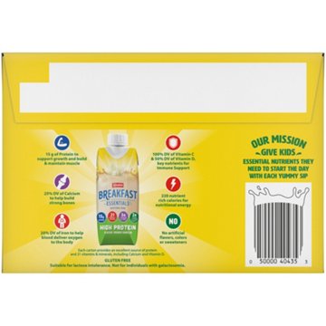 Carnation Breakfast Essentials High Protein Classic French Vanilla Nutritional Drink 8 oz Bottles, 12 pk