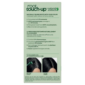 Clairol Root Touch-Up by Natural Instincts Permanent Hair Color 2 Matches Black Shades