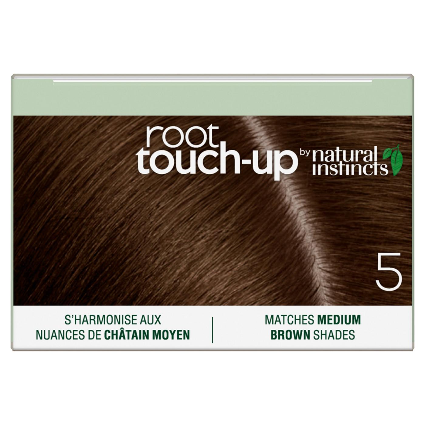 Clairol Root Touch-Up by Natural Instincts Permanent Hair Color 5 Matches Medium Brown Shades; image 4 of 4