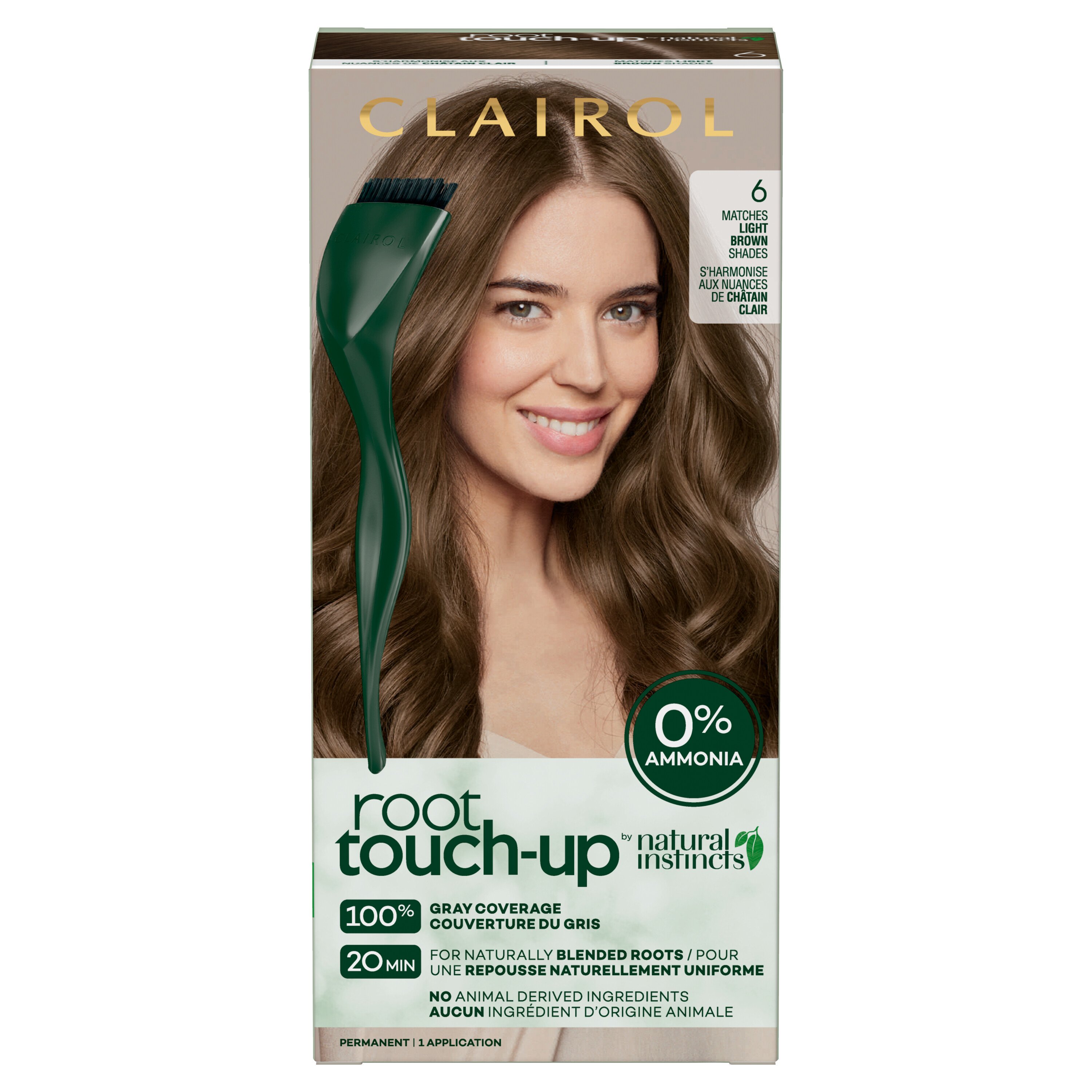 Clairol Root Touch-Up Natural Instincts Permanent Hair Color 6 Matches  Light Brown Shades - Shop Hair Color at H-E-B