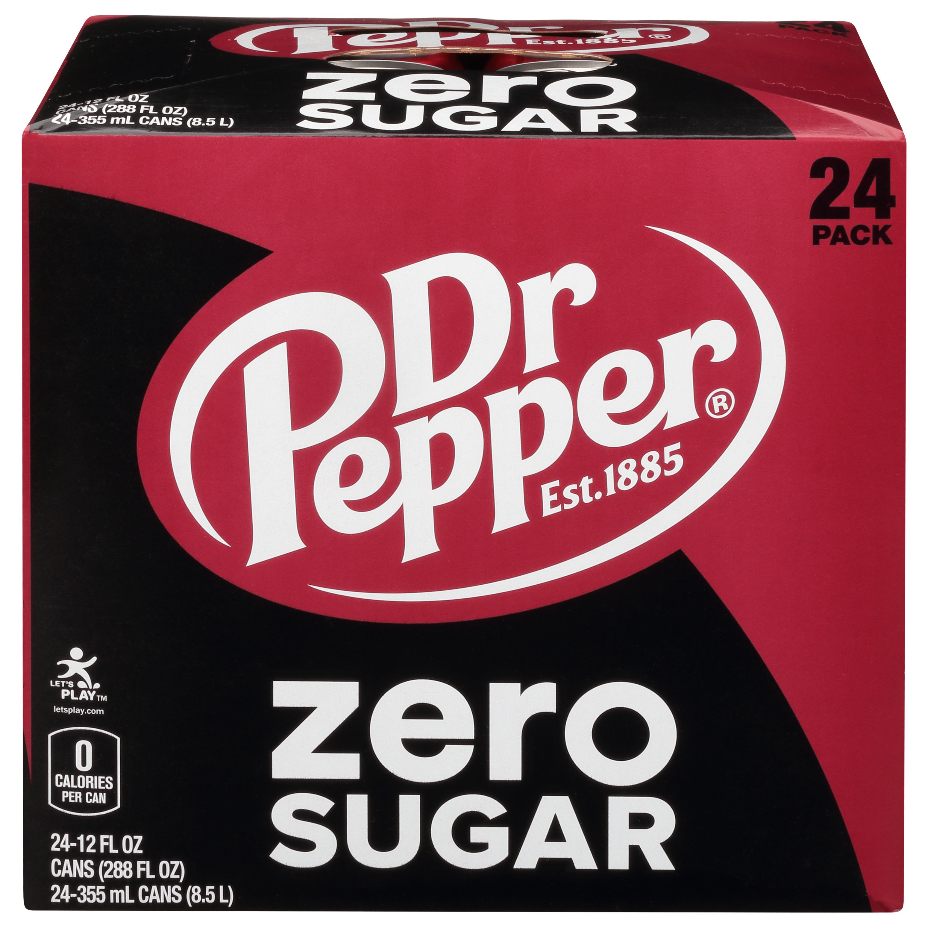Dr Pepper Zero Sugar Soda 12 oz Cans Shop Soda at HEB