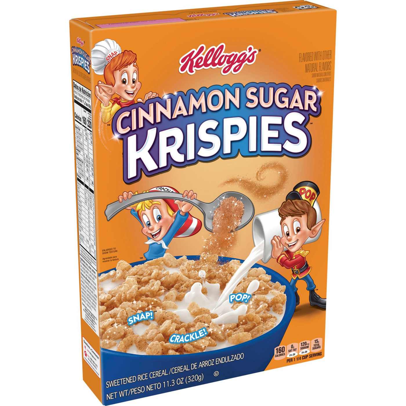 Kellogg's Cinnamon Sugar Krispies Original Breakfast Cereal; image 1 of 3