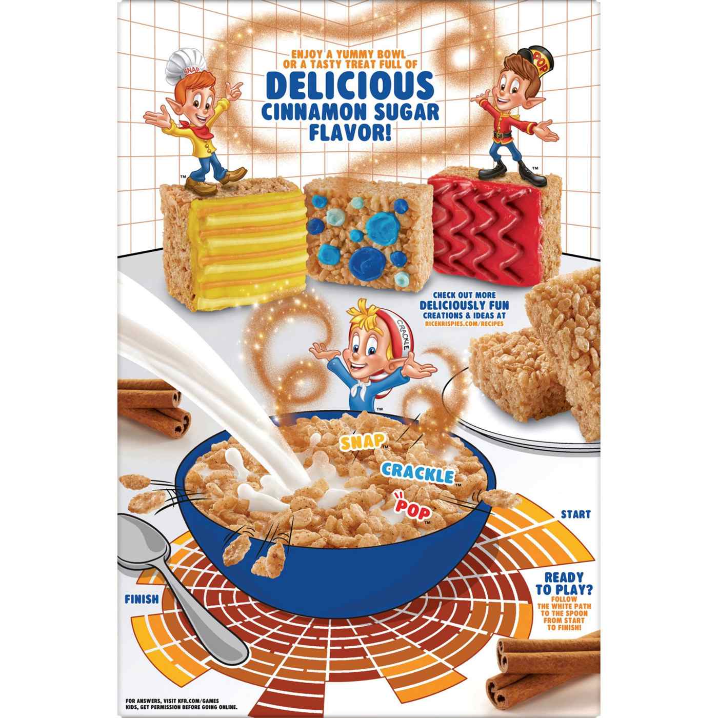 Kellogg's Cinnamon Sugar Krispies Original Breakfast Cereal; image 3 of 3