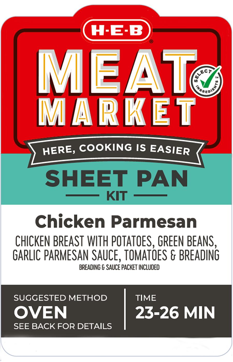 Green Beans Chicken Parmesan Sheet Pan H-E-B Meat Market Sheet Pan