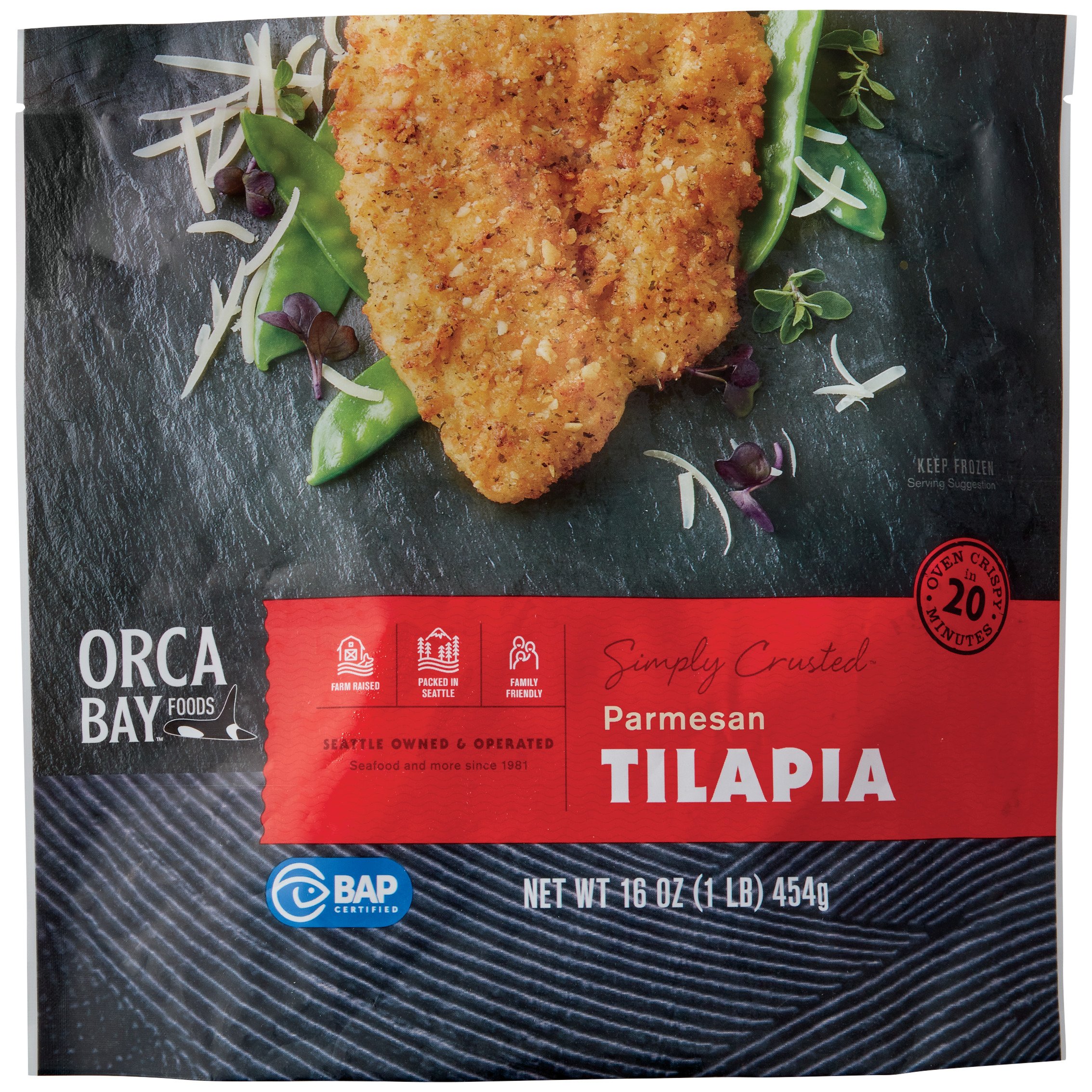 Orca Bay Frozen Parmesan Crusted Tilapia Fillets Shop Fish at HEB