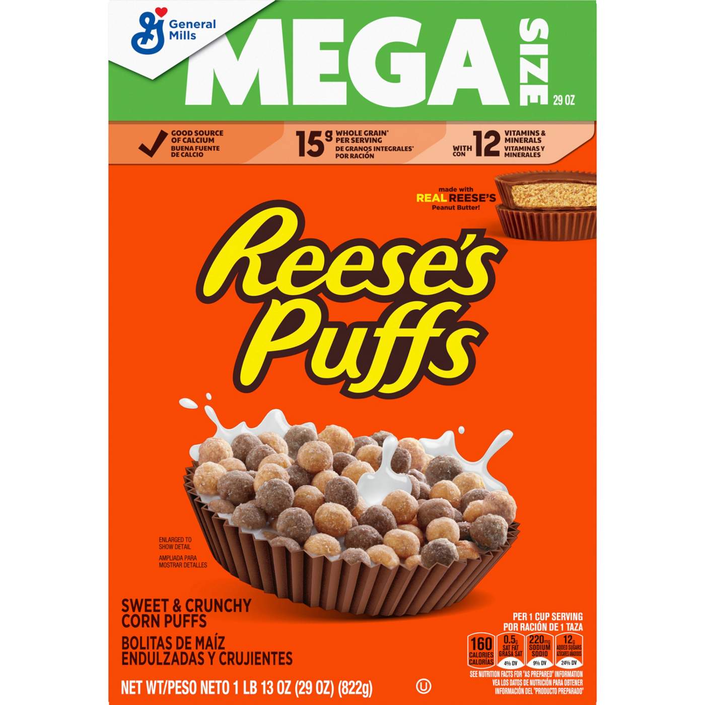 General Mills Resse's Puffs Cereal - Mega Size; image 1 of 6
