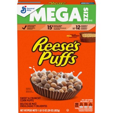 General Mills Resse's Puffs Cereal - Mega Size, 29 oz
