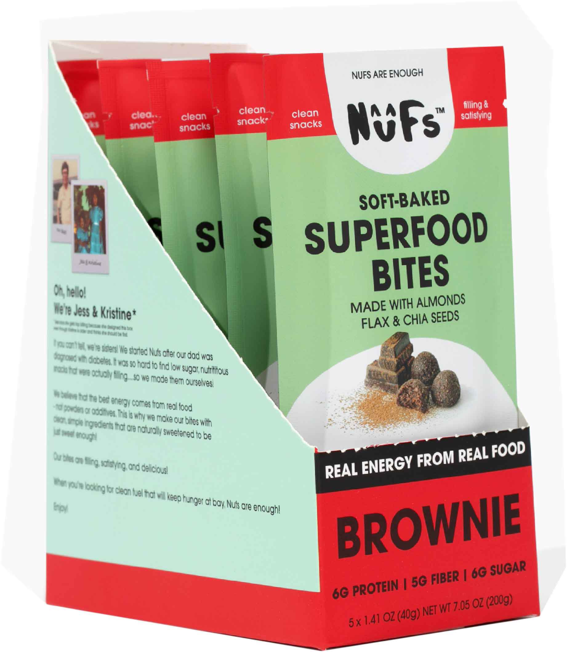 Nufs Brownie Superfood Bites Shop at HEB