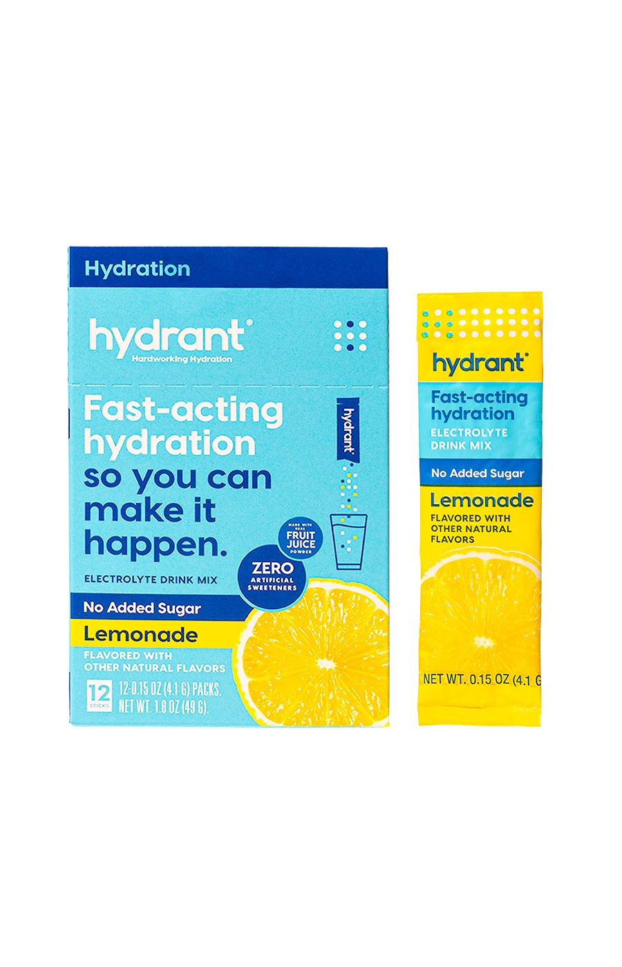 Hydrant Electrolyte Drink Mix No Added Sugar Lemonade; image 3 of 4