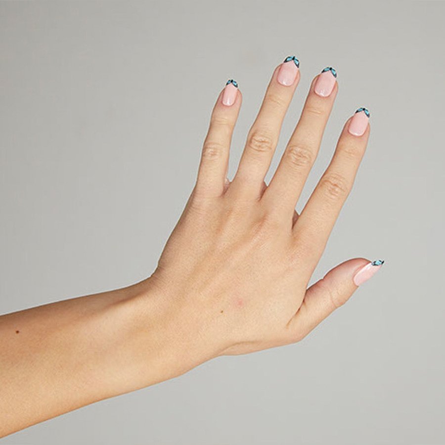 Diosa Flora's Monarch Artificial Nails - Blue Butterflies - Shop Nail ...