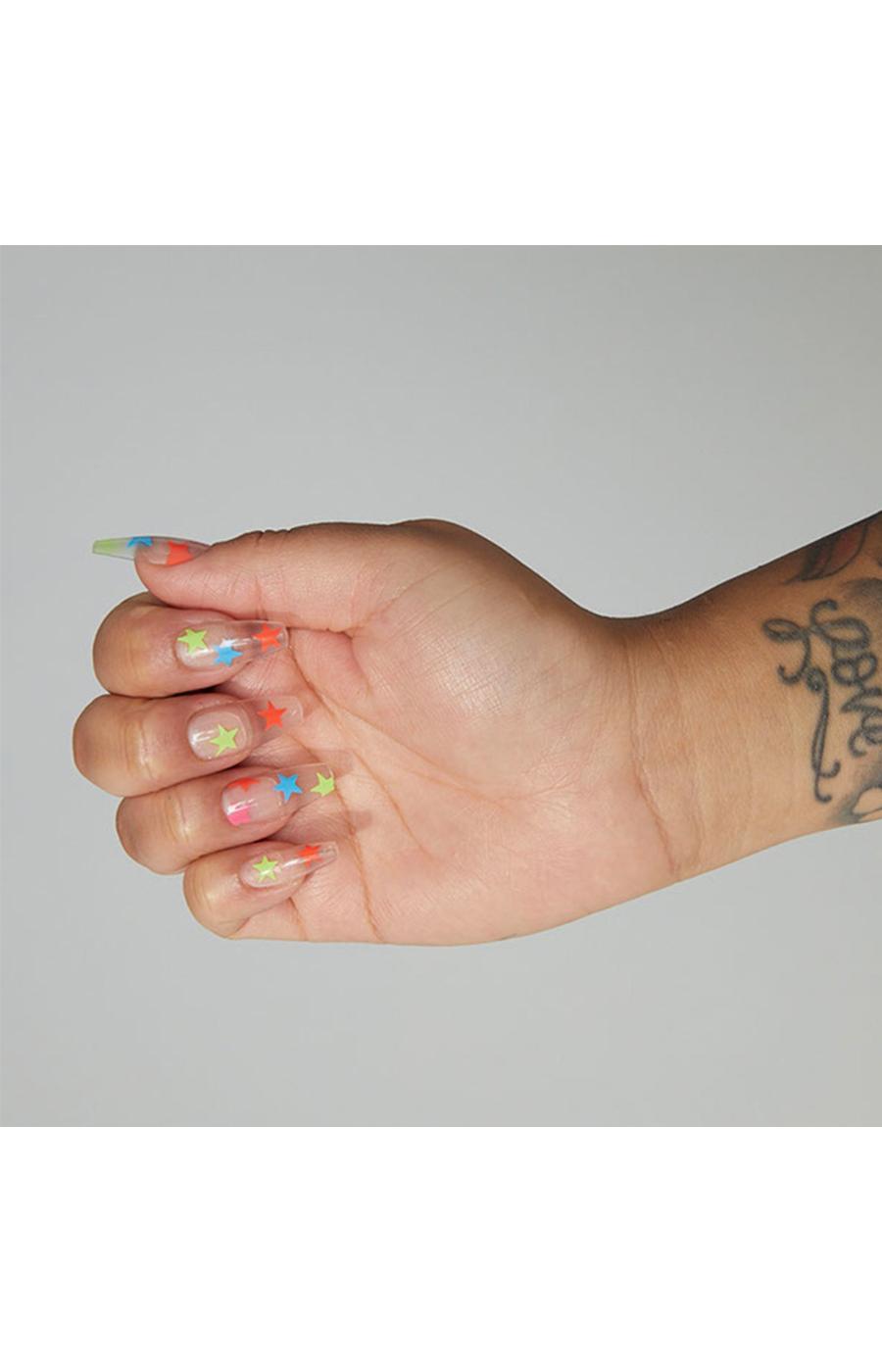 Diosa Astra's Astronomy Artificial Nails - Neon Stars; image 2 of 5