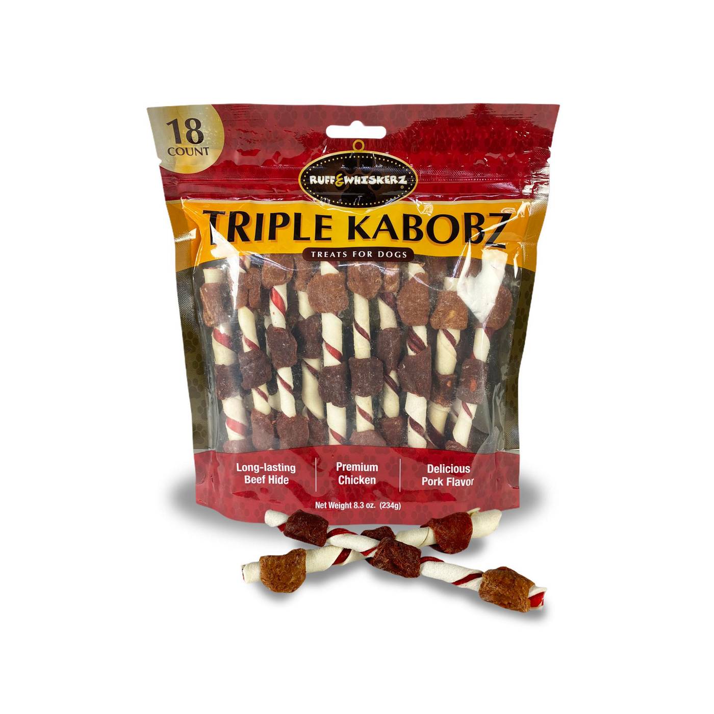 Ruff & Whiskerz Triple Kabobz Dog Treats; image 1 of 2