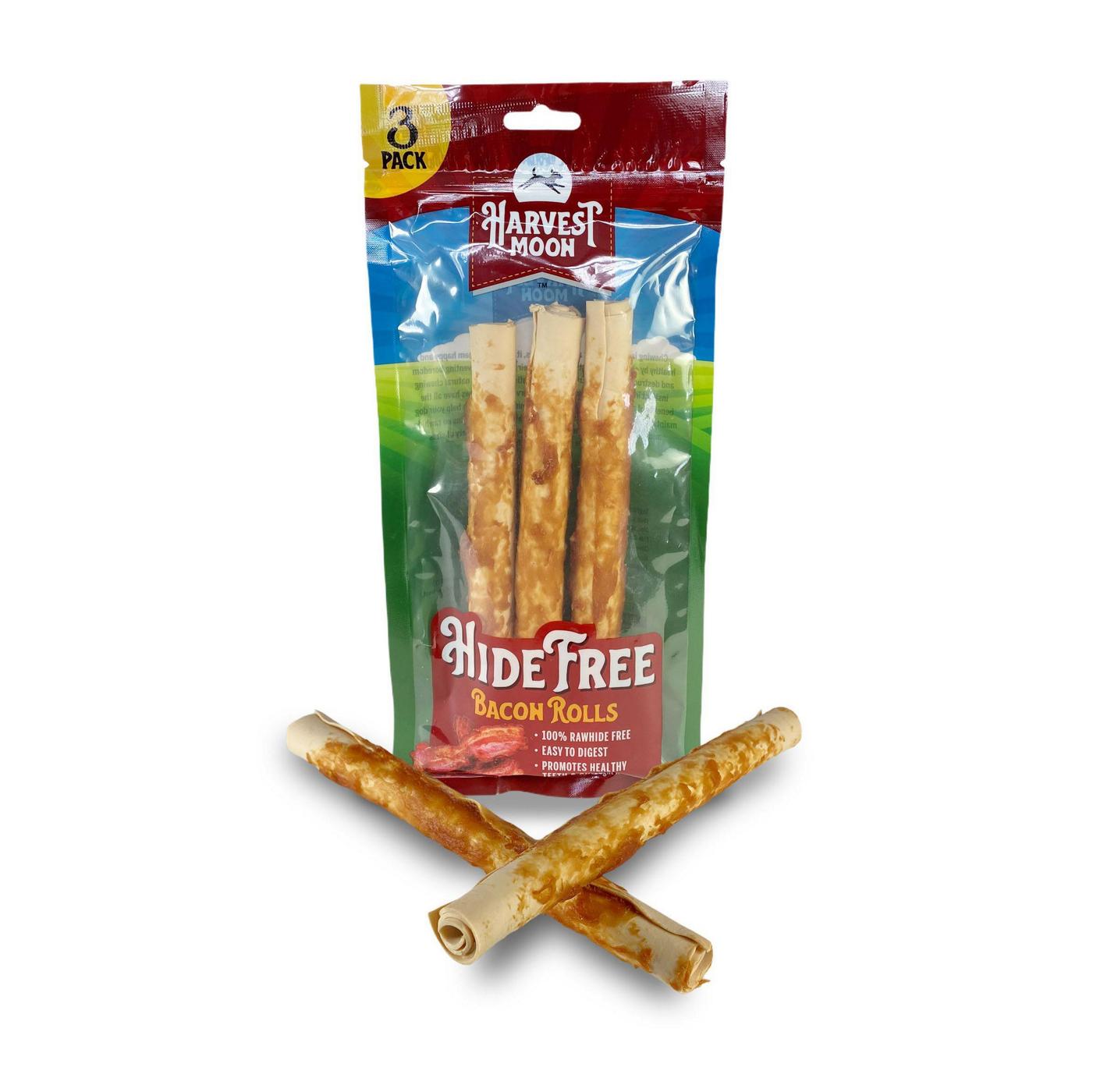 Harvest Moon Hide Free Bacon Rolls Dog Chews; image 1 of 2