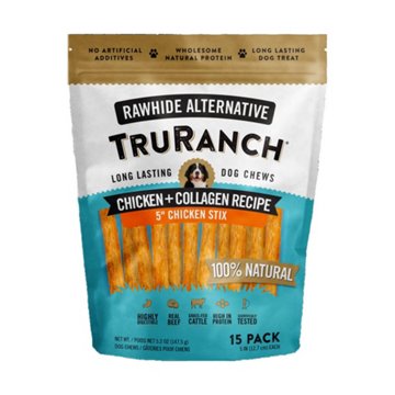 TruRanch Chicken and Collagen Stix Dog Treats, 15 ct