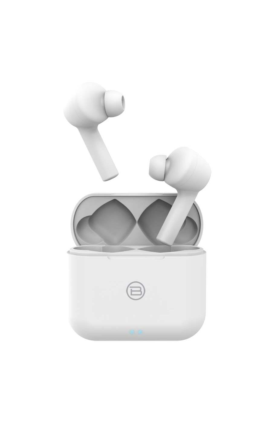 Biconic Focus True Wireless Earbuds with Charging Case - White; image 1 of 2