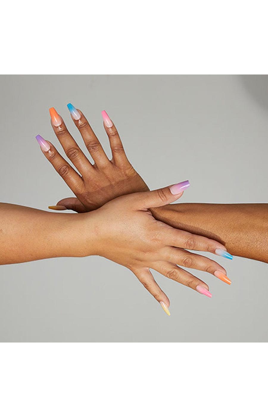 Diosa Devi's Bliss Artificial French Nails - Multicolor Neon; image 3 of 4