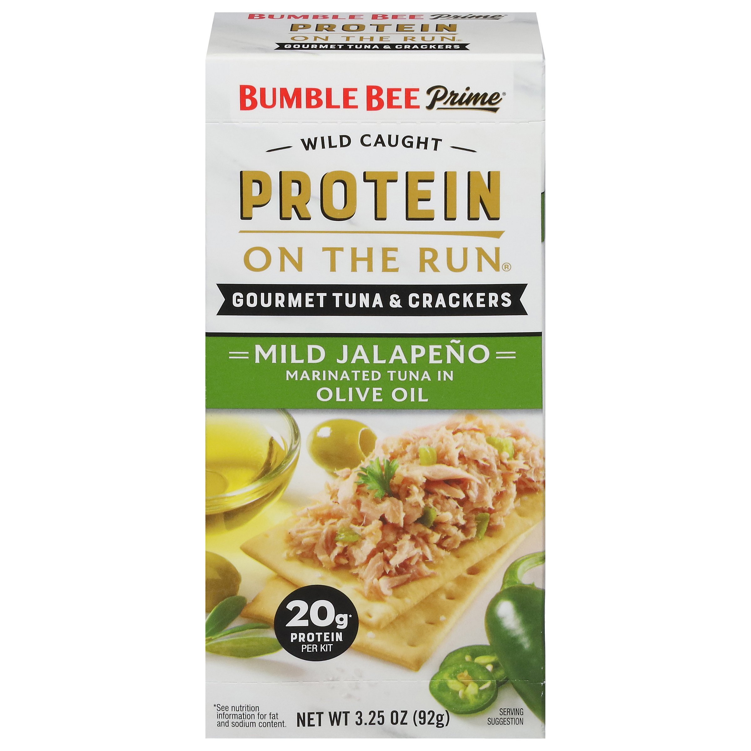 Bumble Bee Protein On The Run Olive Oil & Jalapeno Tuna Snack Kit