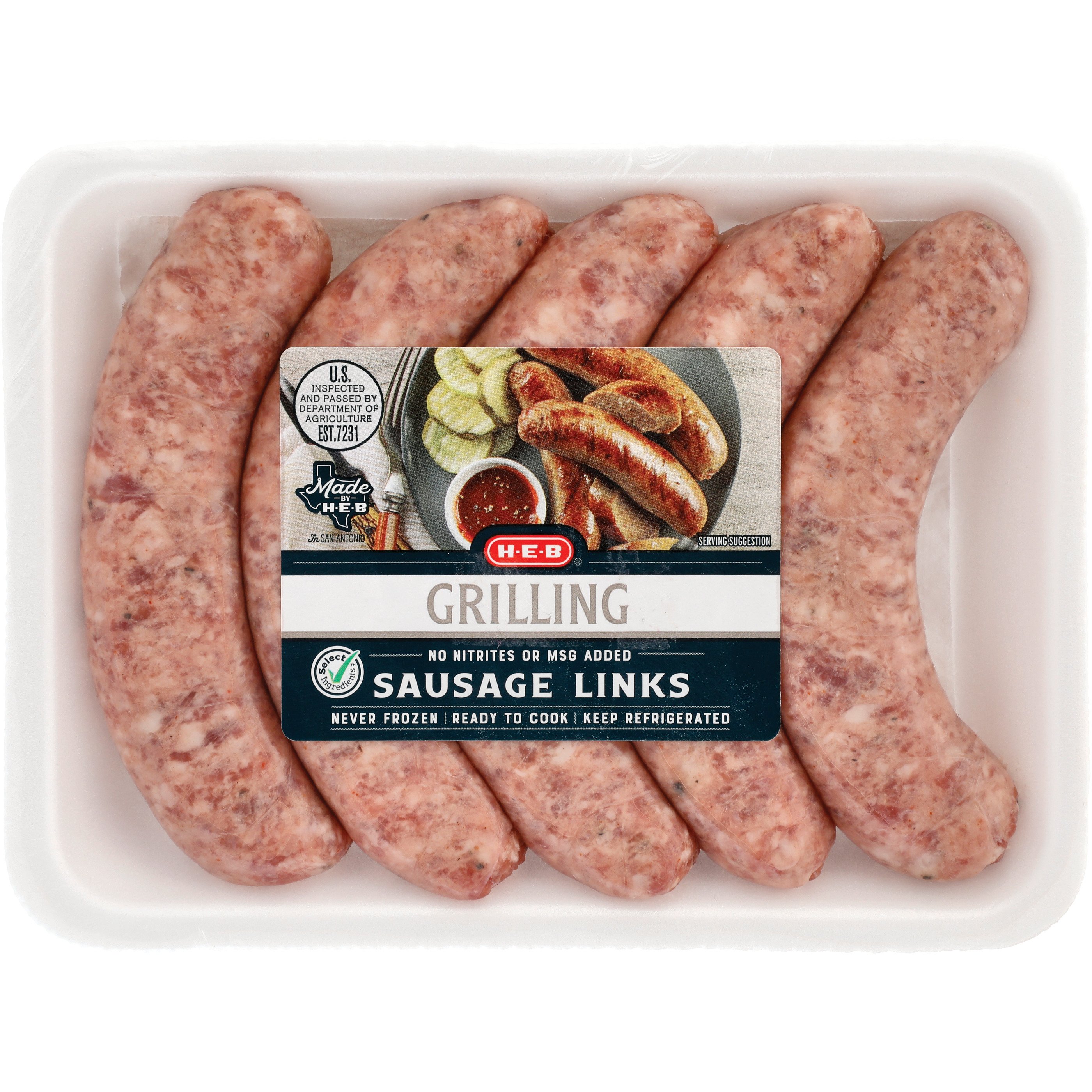 Grilling shop sausage links