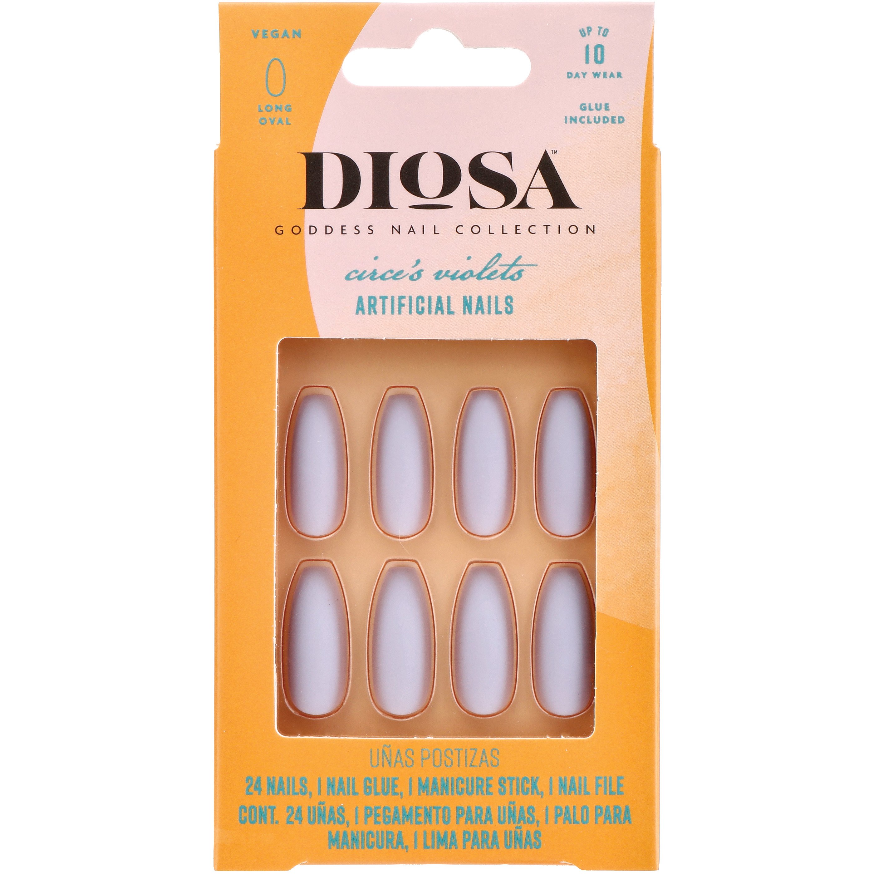 Diosa Circe's Violets Artificial Nails Matte Lavender Honey Shop