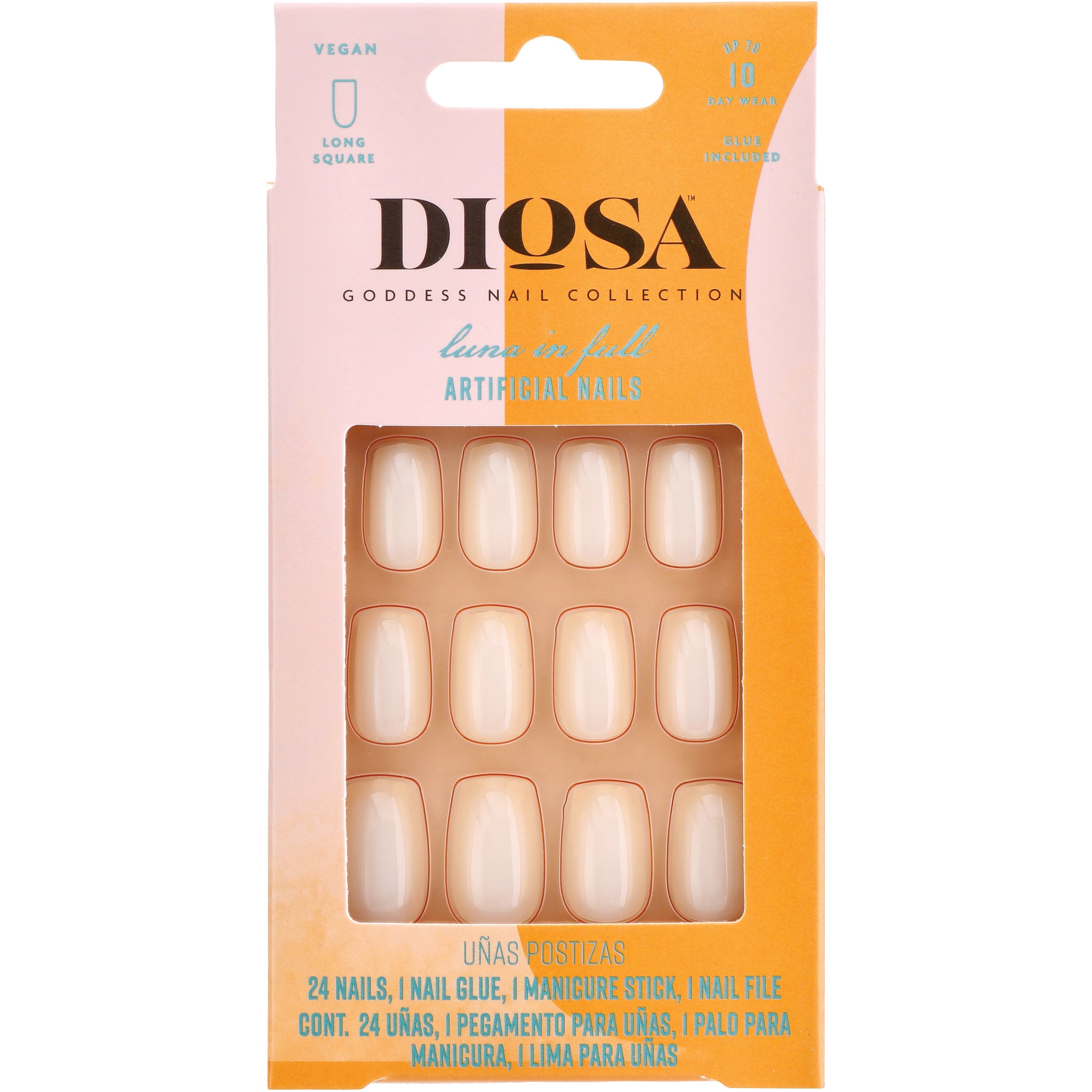 Diosa Luna in Full Artificial Nails - Nude Coconut - Shop Nail Sets at H-E-B