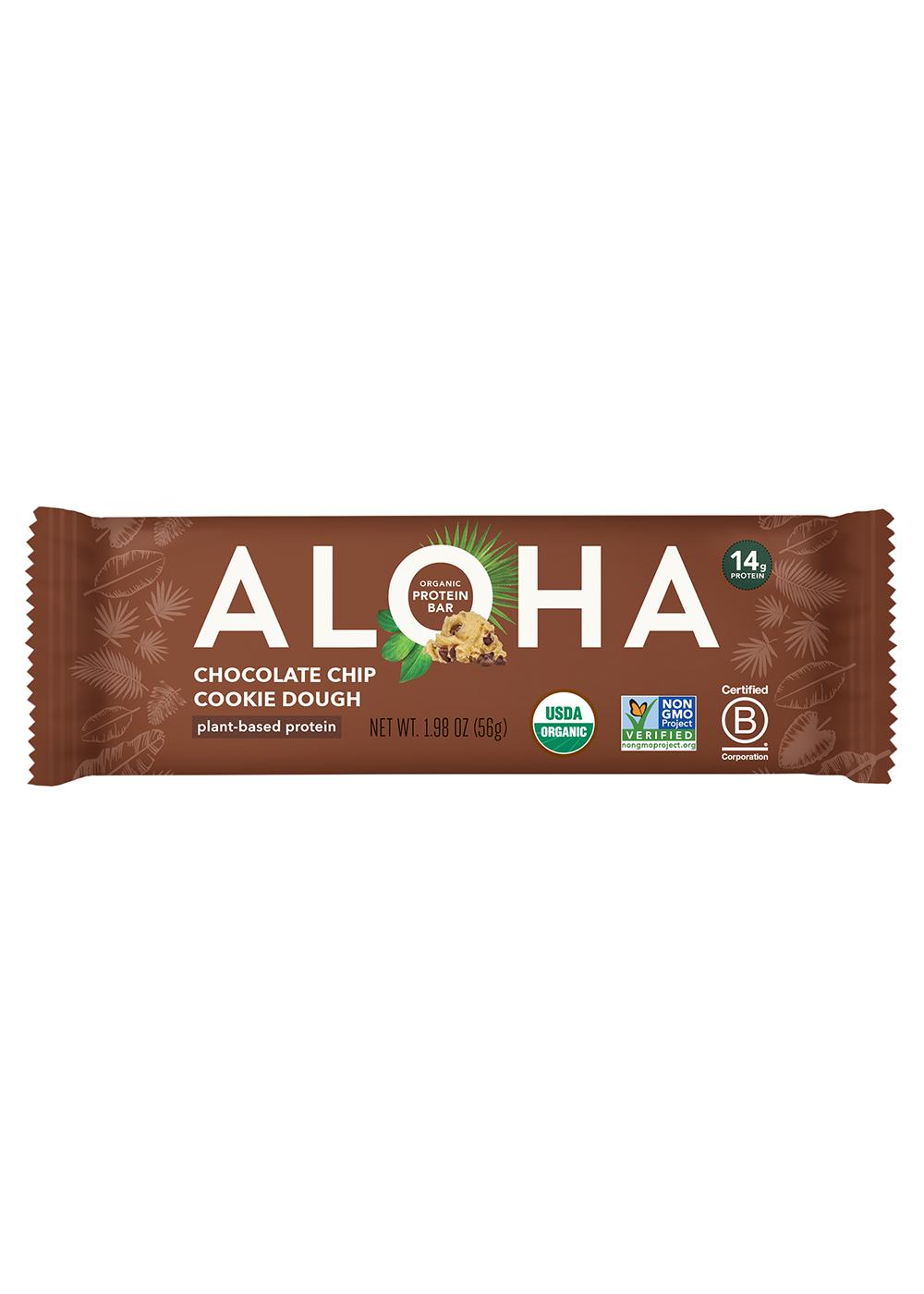 Aloha Organic 14g Protein Bar - Chocolate Chip Cookie Dough; image 1 of 3