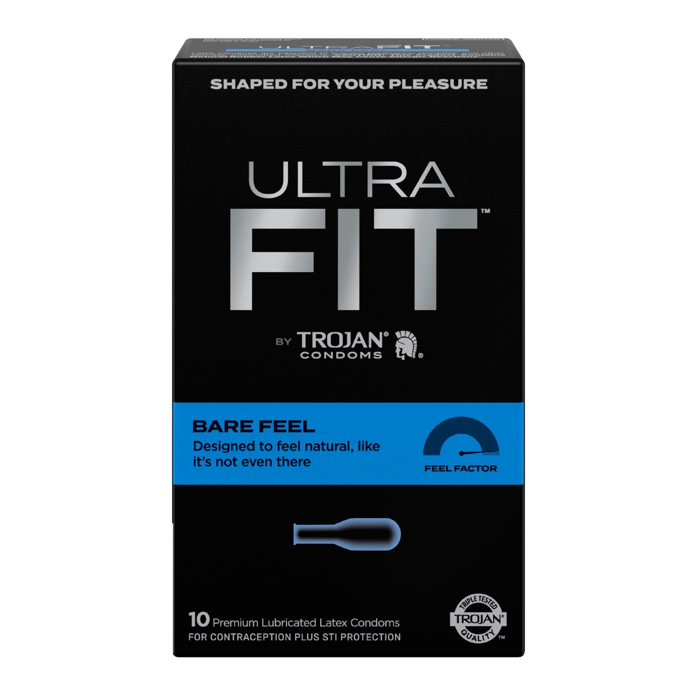 Trojan Ultra Fit Bare Feel Latex Condoms; image 1 of 2
