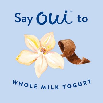 Yoplait Oui Creamy Vanilla and Chocolate Whole Milk Yogurt