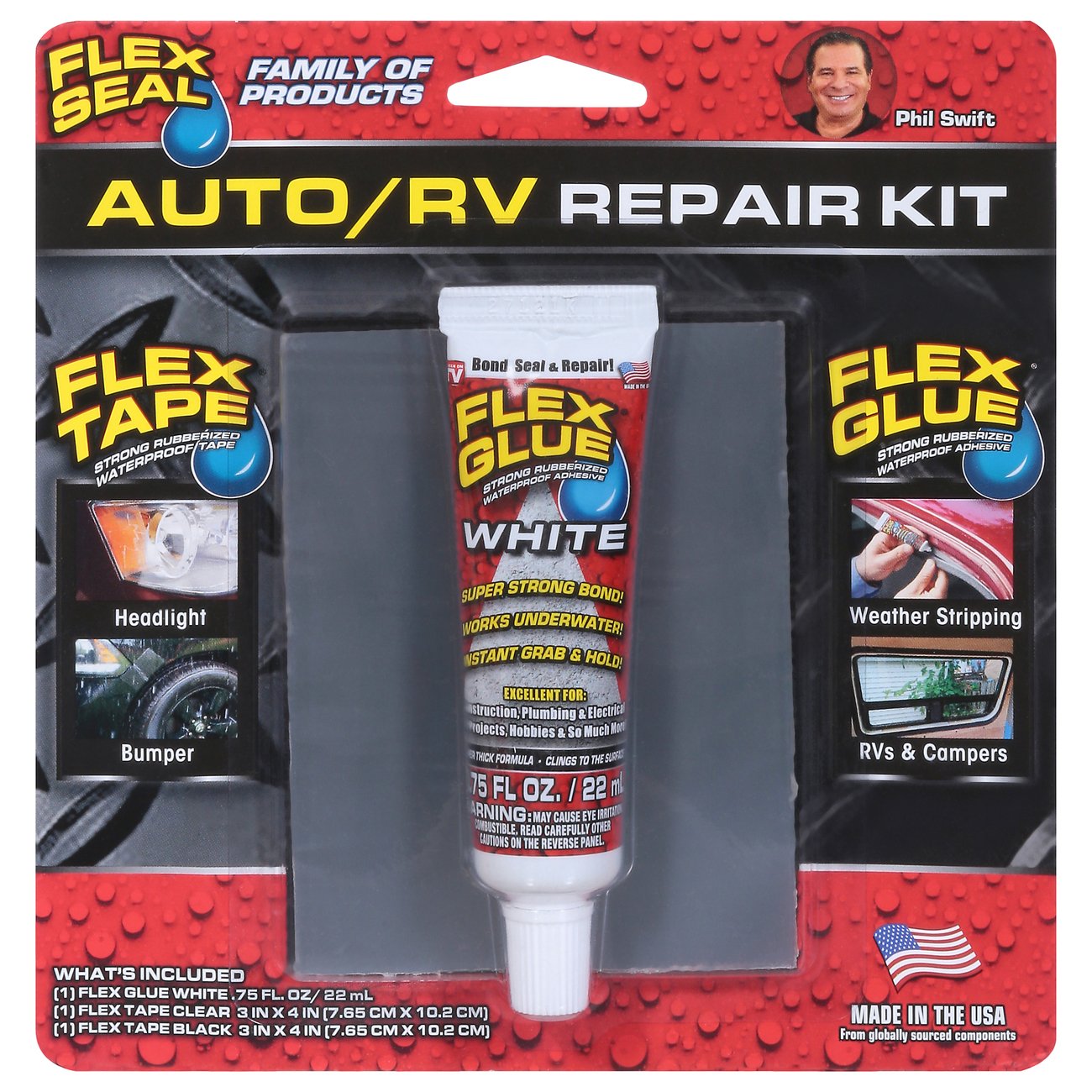 Flex Seal Auto/RV Repair Kit White Shop Adhesives & tape at HEB