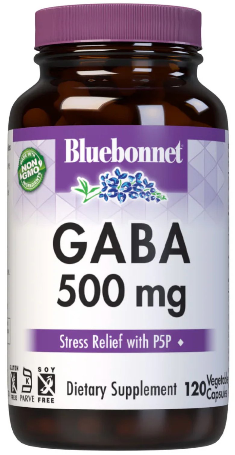 Bluebonnet GABA 500 mg Capsules, 120 ct