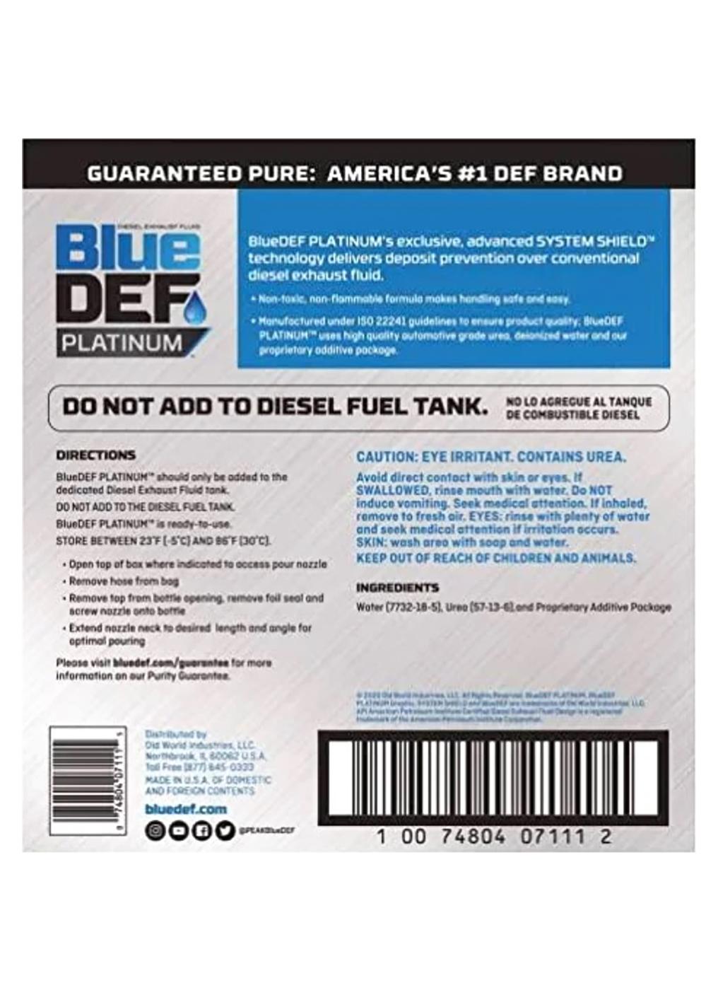 BlueDEF Platinum Diesel Exhaust Fluid; image 2 of 3