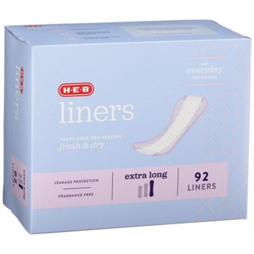 H-E-B Liners - Extra Long, 92 ct