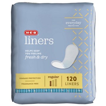 H-E-B Liners - Regular, 120 ct