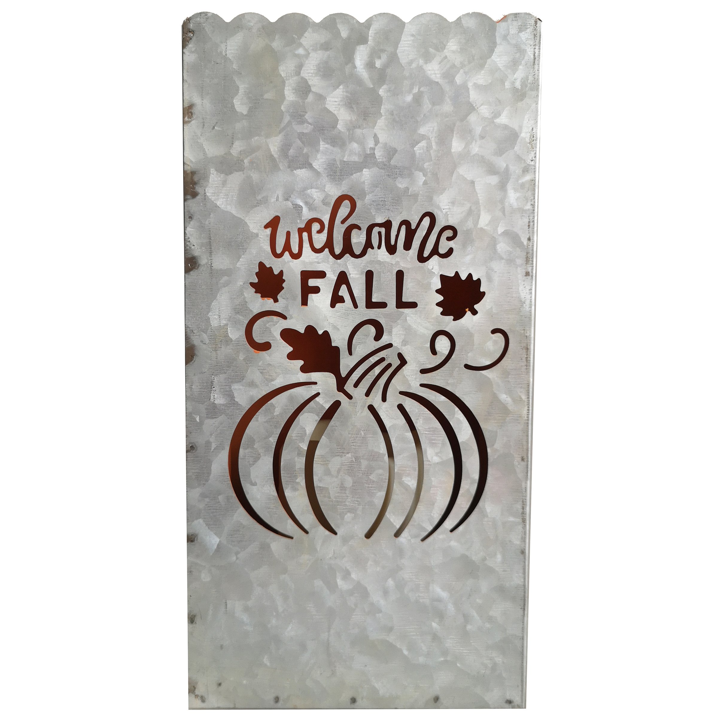 Infinity Fall Pumpkin Metal Luminary Decor Shop Seasonal